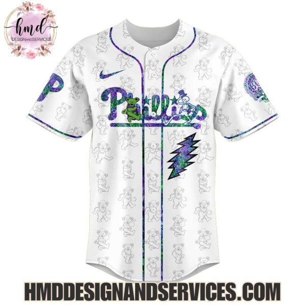 Philadelphia Phillies x Grateful Dead 2025 Special Edition Baseball Jersey