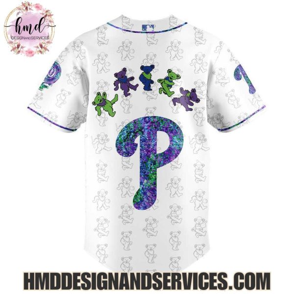 Philadelphia Phillies x Grateful Dead 2025 Special Edition Baseball Jersey