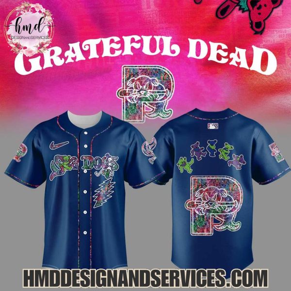 Portland Sea Dogs x Grateful Dead 2025 Limited Edition Baseball Jersey