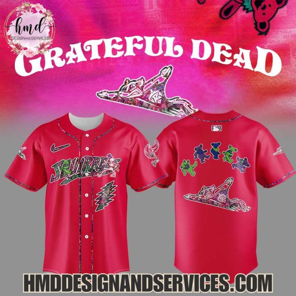 Richmond Flying Squirrels x Grateful Dead 2025 Limited Edition Baseball Jersey