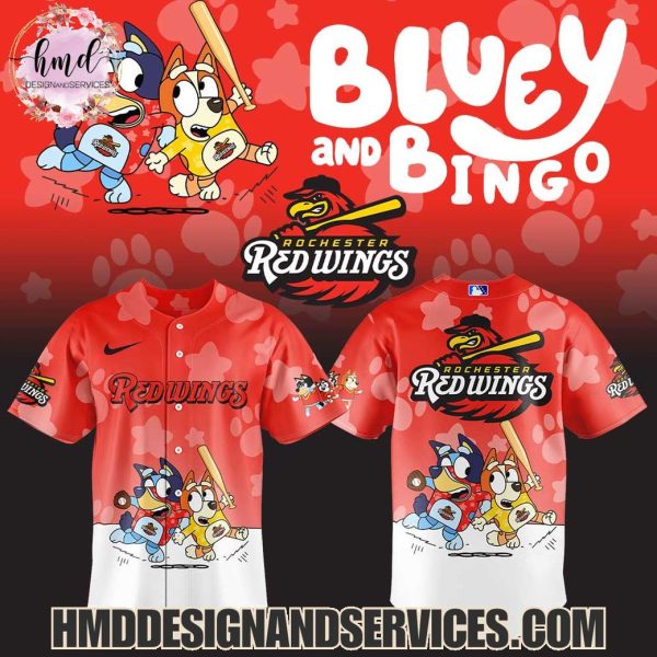 Rochester Red Wings Bluey And Bingo 2025 Limited Edition Baseball Jersey
