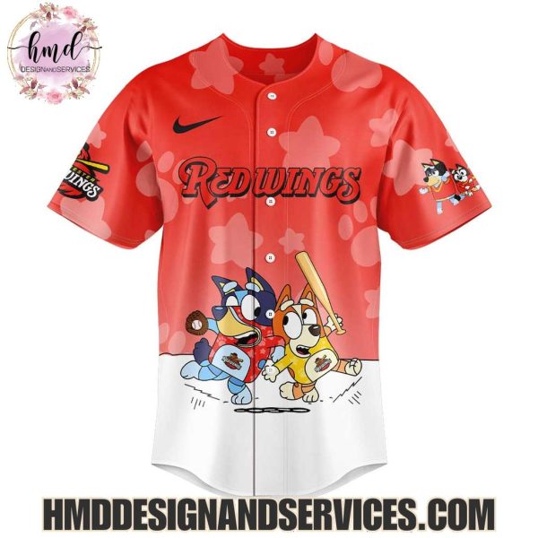 Rochester Red Wings Bluey And Bingo 2025 Limited Edition Baseball Jersey
