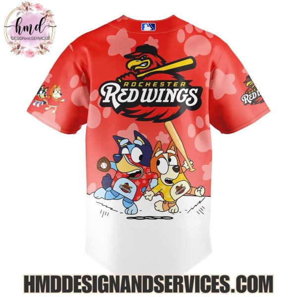 Rochester Red Wings Bluey And Bingo 2025 Limited Edition Baseball Jersey