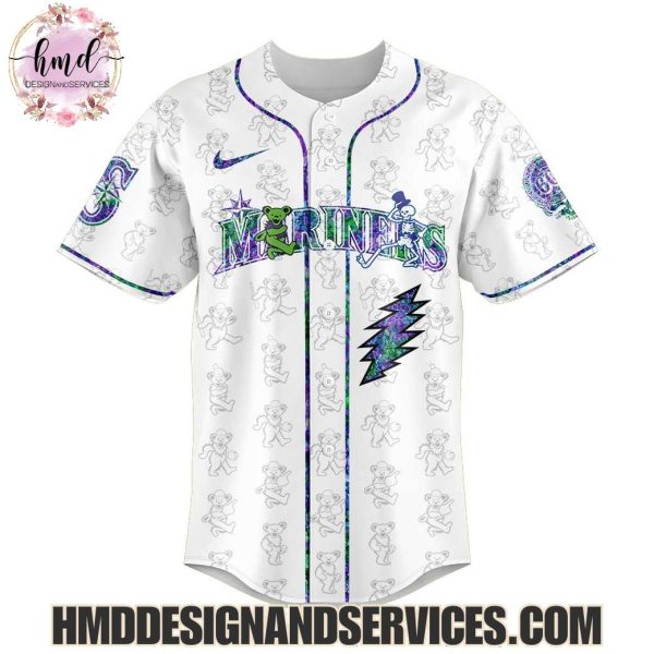 Seattle Mariners x Grateful Dead 2025 Special Edition Baseball Jersey