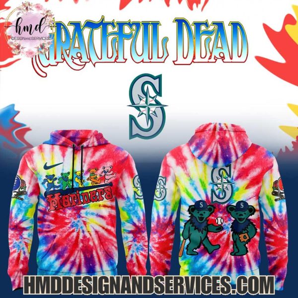 Seattle Mariners x Grateful Dead 2025 Special Edition Hoodie