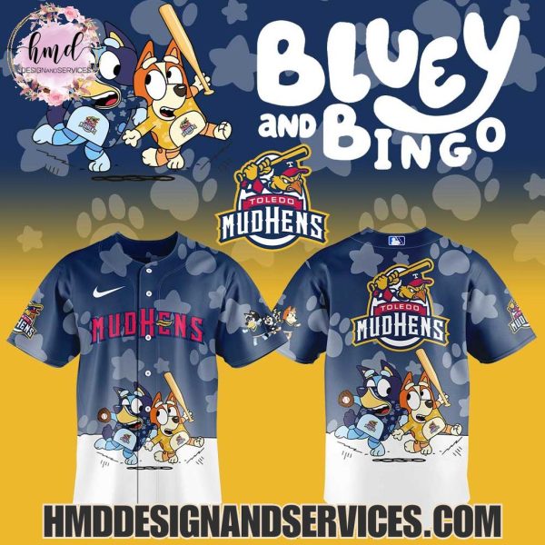 Toledo Mud Hens Bluey And Bingo 2025 Limited Edition Baseball Jersey
