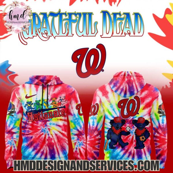 Washington Nationals x Grateful Dead 2025 Special Edition Hoodie