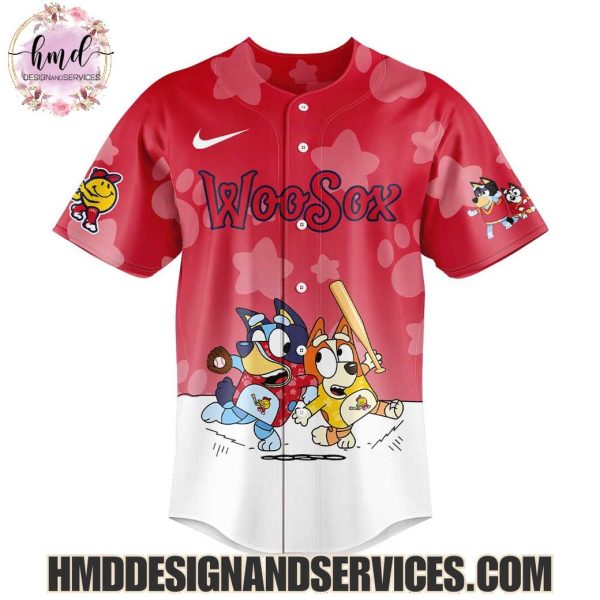 Worcester Red Sox Bluey And Bingo 2025 Limited Edition Baseball Jersey