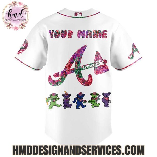 Atlanta Braves x Grateful Dead 2025 Custom Name Baseball Jersey