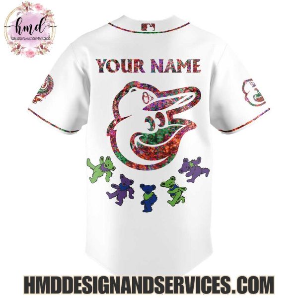 Baltimore Orioles x Grateful Dead 2025 Custom Name Baseball Jersey