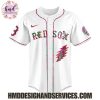 Boston Red Sox x Grateful Dead 2025 Custom Name Baseball Jersey