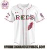 Cincinnati Reds x Grateful Dead 2025 Custom Name Baseball Jersey