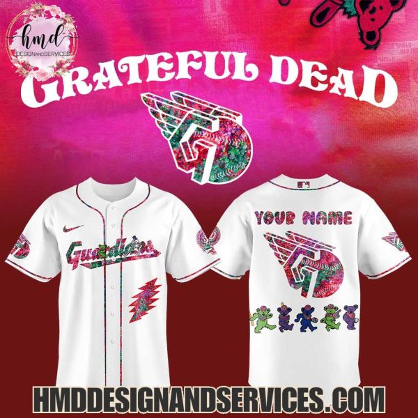 Cleveland Guardians x Grateful Dead 2025 Custom Name Baseball Jersey