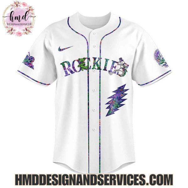 Colorado Rockies x Grateful Dead 2025 Custom Name Baseball Jersey
