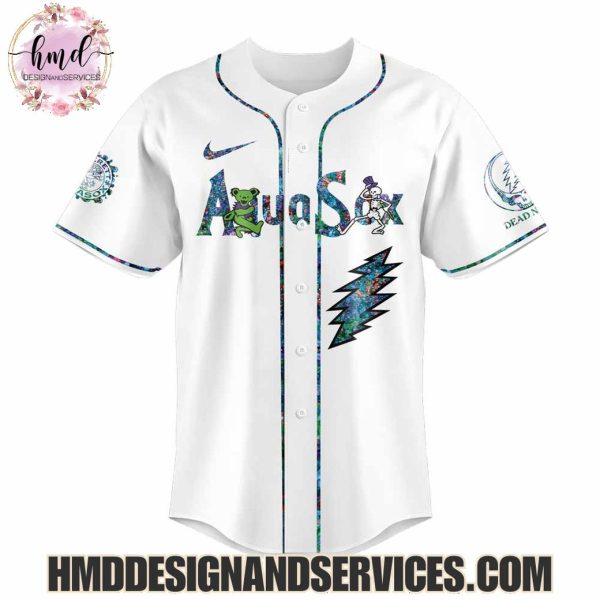 Everett AquaSox x Grateful Dead 2025 Special Edition Baseball Jersey