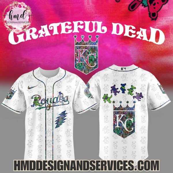 Kansas City Royals x Grateful Dead 2025 Special Edition Baseball Jersey