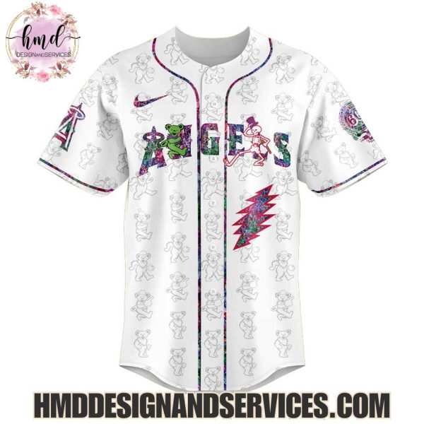 Los Angeles Angels x Grateful Dead 2025 Special Edition Baseball Jersey