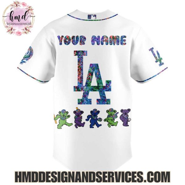 Los Angeles Dodgers x Grateful Dead 2025 Custom Name Baseball Jersey