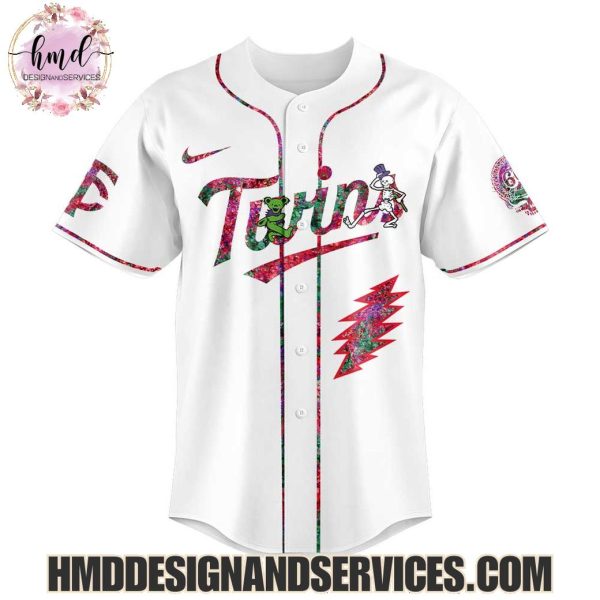 Minnesota Twins x Grateful Dead 2025 Custom Name Baseball Jersey