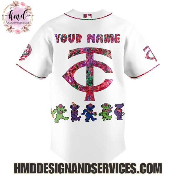 Minnesota Twins x Grateful Dead 2025 Custom Name Baseball Jersey
