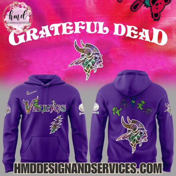 Minnesota Vikings x Grateful Dead 2025 Special Edition Hoodie