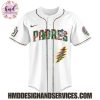 San Diego Padres x Grateful Dead 2025 Custom Name Baseball Jersey