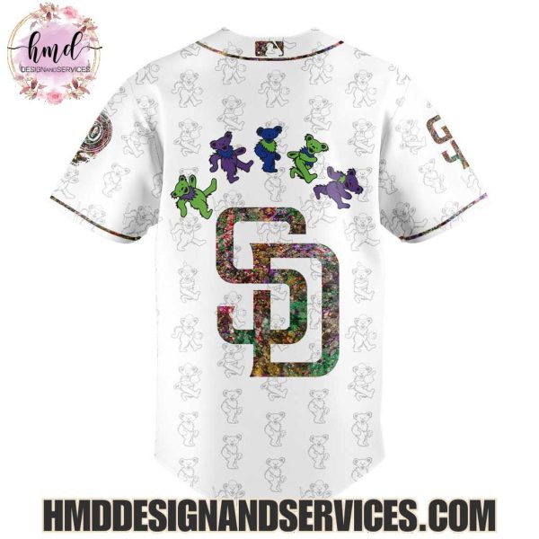 San Diego Padres x Grateful Dead 2025 Special Edition Baseball Jersey