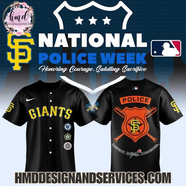 San Francisco Giants National Police Week Honoring Courage, Saluting Sacrifice Limited Edition Baseball Jersey