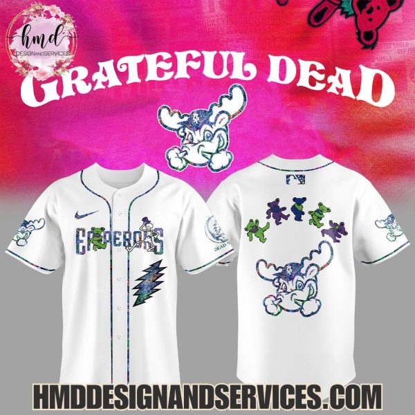 Wilmington Blue Rocks x Grateful Dead 2025 Special Edition Baseball Jersey